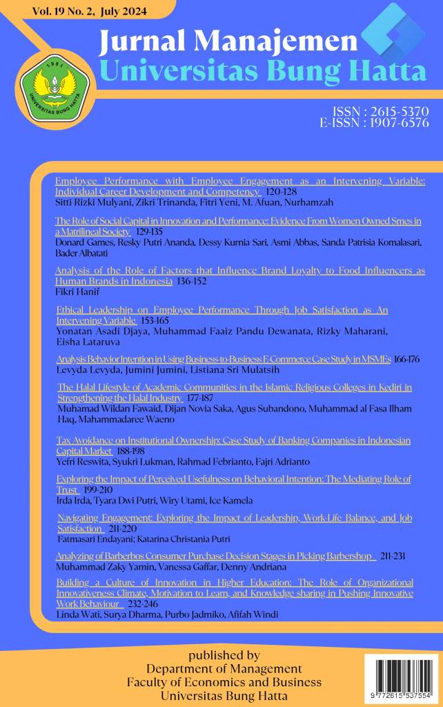 Employee Performance with Employee Engagement as an Intervening Variable: Individual Career Development and Competency